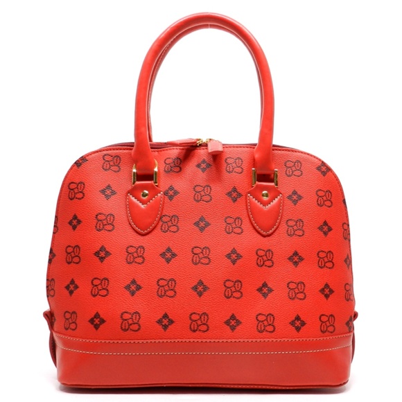 Signature Handbag Designer Inspired Faux Leathe - Picture 1 of 4